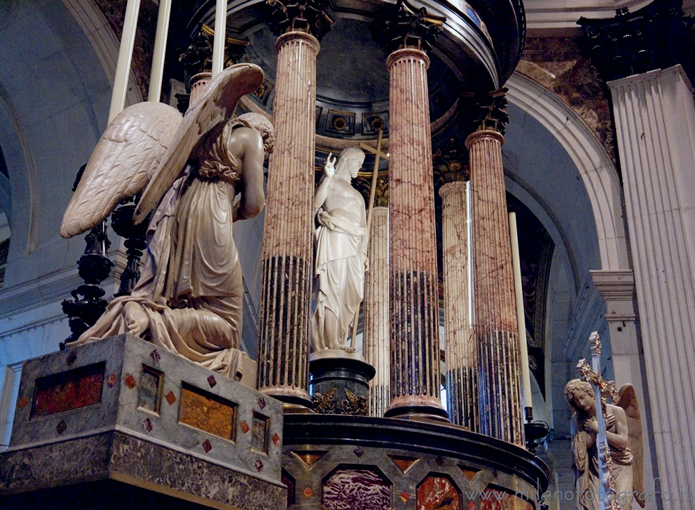 Milan (Italy) - Detail of the altar of the Church of Santa Maria dei Miracoli